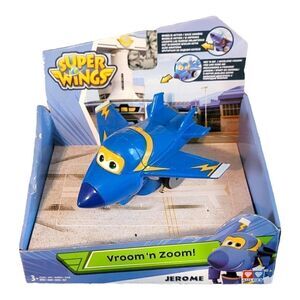 Super Wings Vroom n Zoom Blue Airplane Jerome Series 1 Auldey 2015